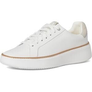 Cole Haan Womens GrandPrø Topspin Sneaker US 8.5 Wide White Leather Lace Up NWOB